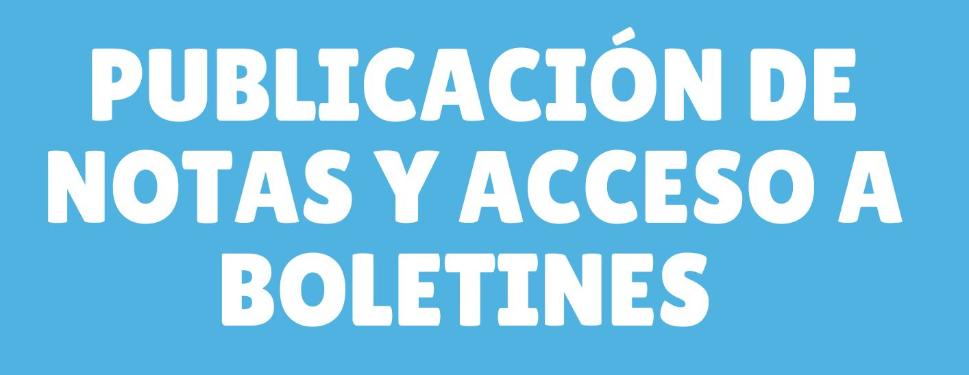 Boletines de notas. 1ª Evaluación. Curso 2025-2026